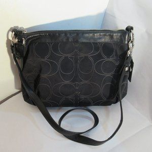 Coach Bags | Coach Black Crossbody | Color: Black/Purple N 01049-15760